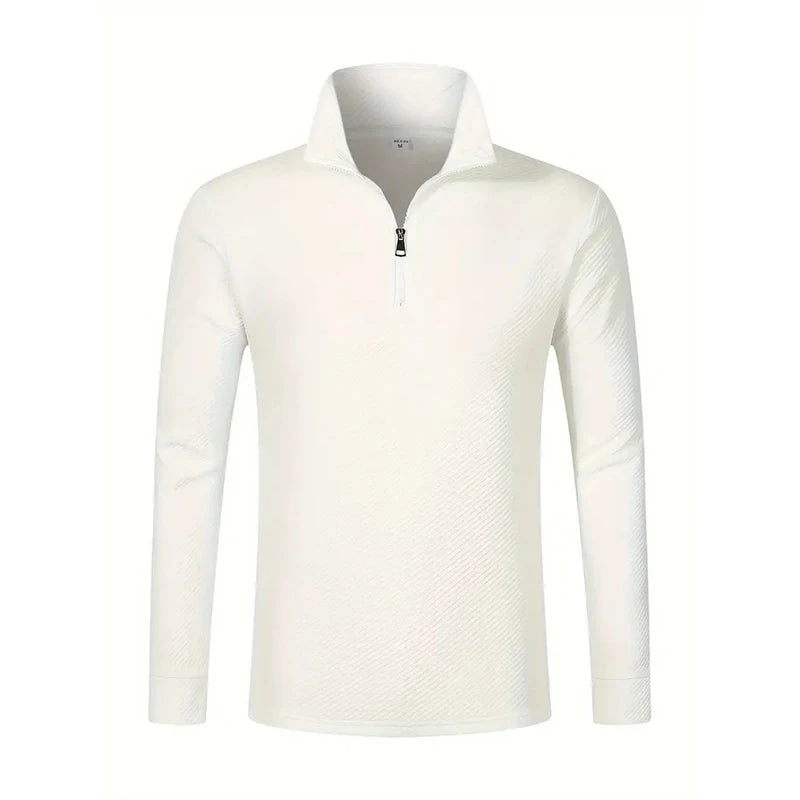 Suéter Slim Masculino com Zíper - 100% Algodão