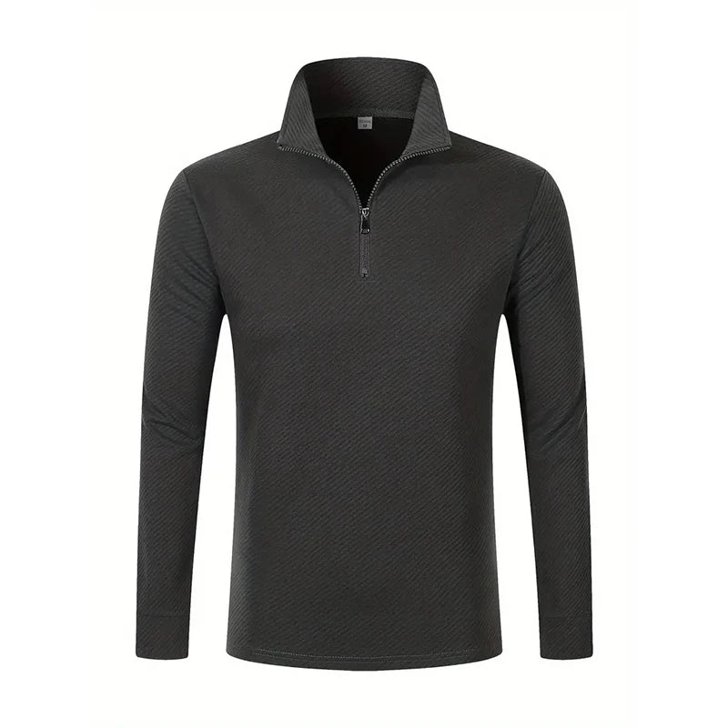 Suéter Slim Masculino com Zíper - 100% Algodão