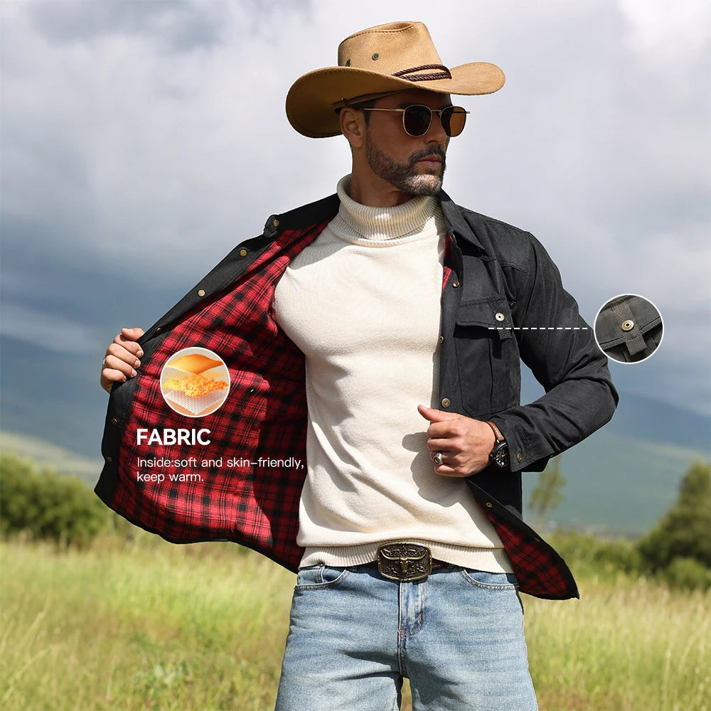 Jaqueta Masculina Slavinson Overshirt Cowboy