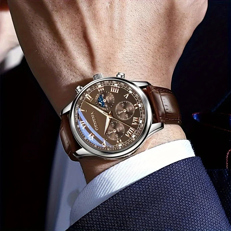 Relógio Masculino Geneva Classic White