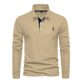 Camisa Polo Masculina AIOPESON Manga Longa