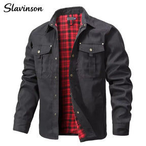 Jaqueta Masculina Slavinson Overshirt Cowboy