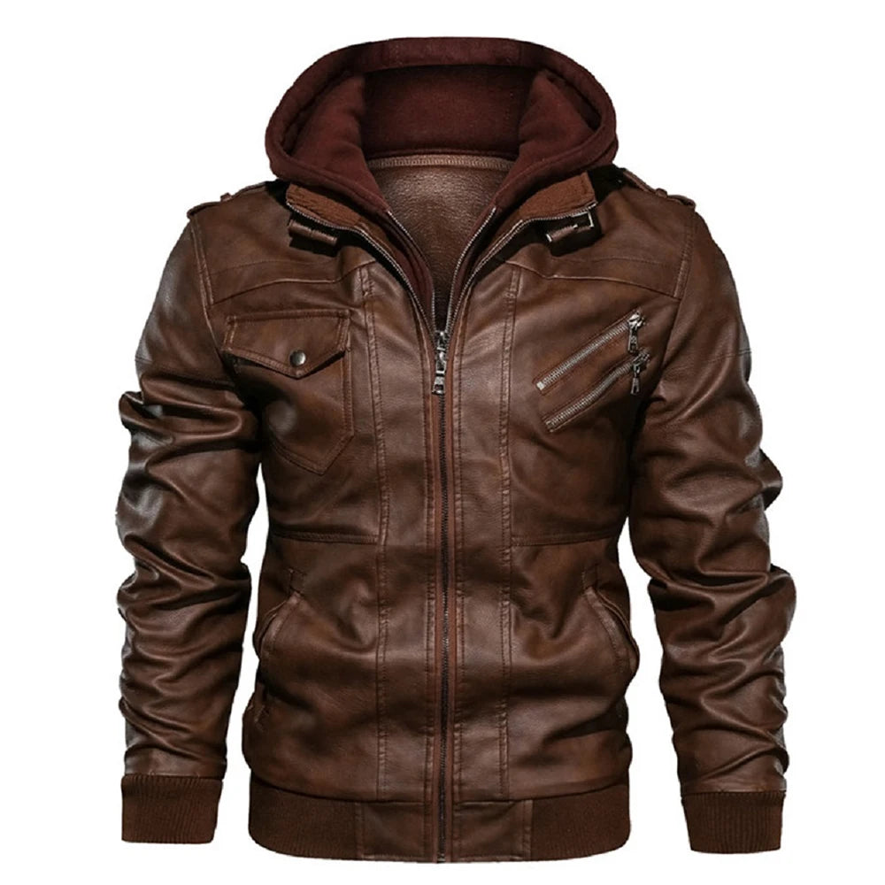 Jaqueta Masculina de Couro Kb