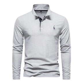 Camisa Polo Masculina AIOPESON Manga Longa