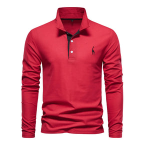 Camisa Polo Masculina AIOPESON Manga Longa
