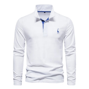 Camisa Polo Masculina AIOPESON Manga Longa