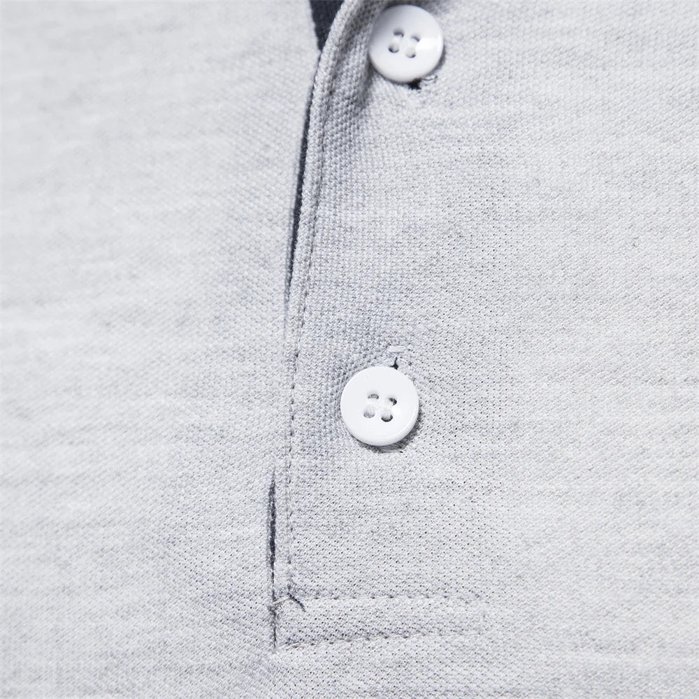 Camisa Polo Masculina AIOPESON Manga Longa